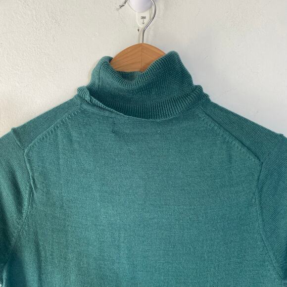 Dialogue Short Sleeve Turtleneck Merino Blend Sweater‎ XS Old Money Quiet Luxury - Picture 3 of 6